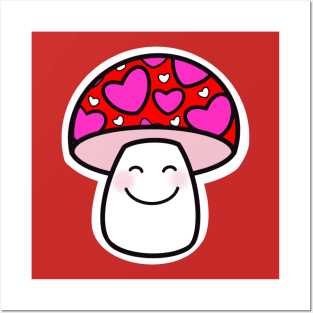 Happy Valentine’s Mushroom Posters and Art